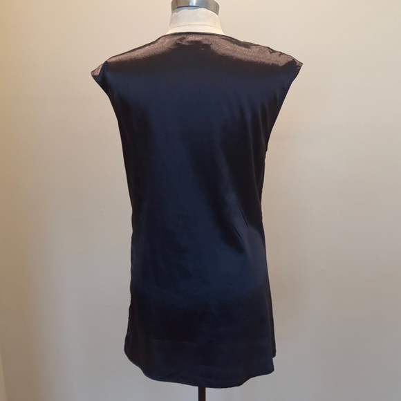 Flying Tomato Gray Sequin & Bead V-Neck Tunic Mini Dress - Picture 3 of 6